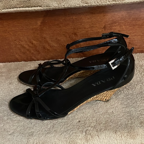 PRADA Women’s Sandals Prada Size 39 (U.S. Size 9) Good Condition (narrow width) - Picture 3 of 12